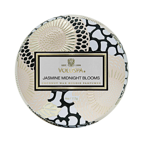 VOLUSPA - Jasmine Midnight Blooms Mini Tin Candle 4 oz