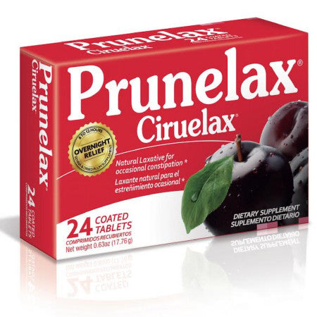Prunelax Ciruelax Laxative 24 Tabs (1 Pack)