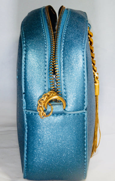 Street level teal crossover bag