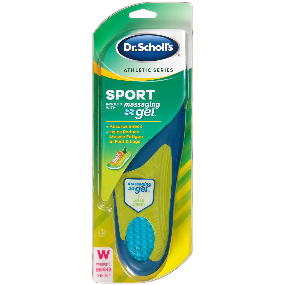 DR SCHOLLS SPORT MASSAGE GEL INS WMN 1PR