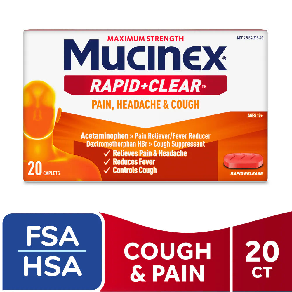 MUCINEX RAPID+CLEAR PN HA CNGST CPL 20CT