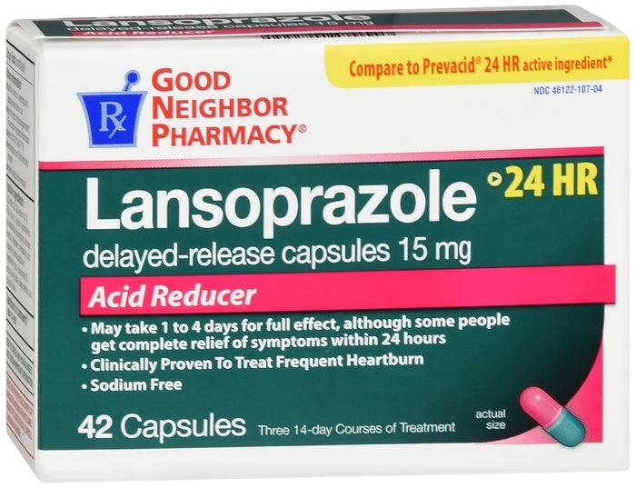 GNP LANSOPRAZOLE 15 MG DR CAP 42CT
