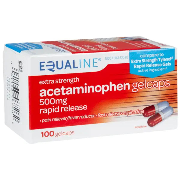 ACETAMINOPHEN 500 MG E/S CPL 100 (50X2)