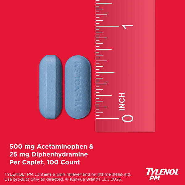 TYLENOL PM EXTRA STRENGTH CAPLET 100CT