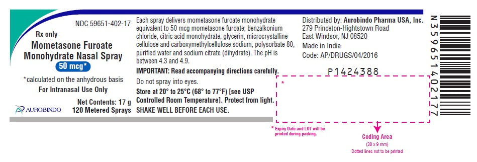 MOMETASONE FUROATE 50 MCG SPY 17 ML