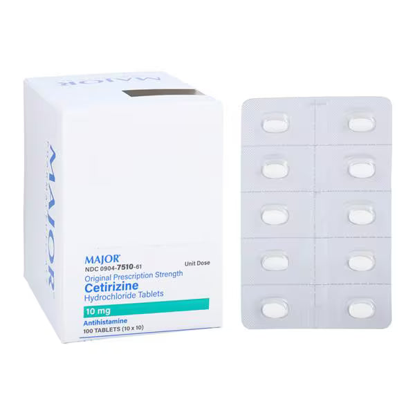 CETIRIZINE HCL 10 MG TAB 100 (10X10) UD