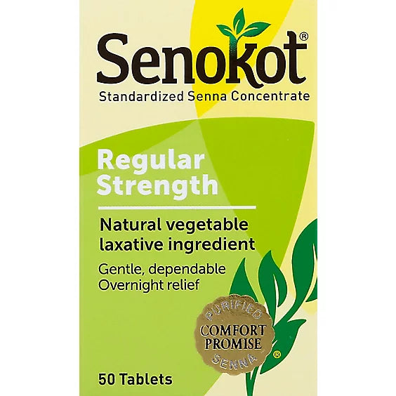 SENOKOT 8.6 MG TAB 50CT