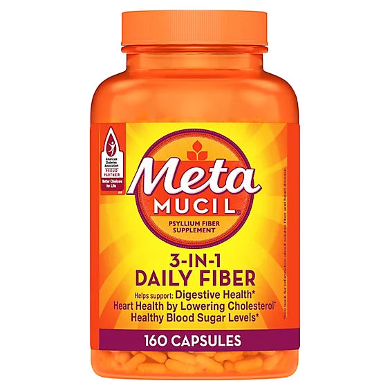 METAMUCIL DIGESTIVE HEALTH CAPSULE 160CT