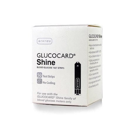 GLUCOCARD SHINE BLDGLUC TEST STRIPS 50CT
