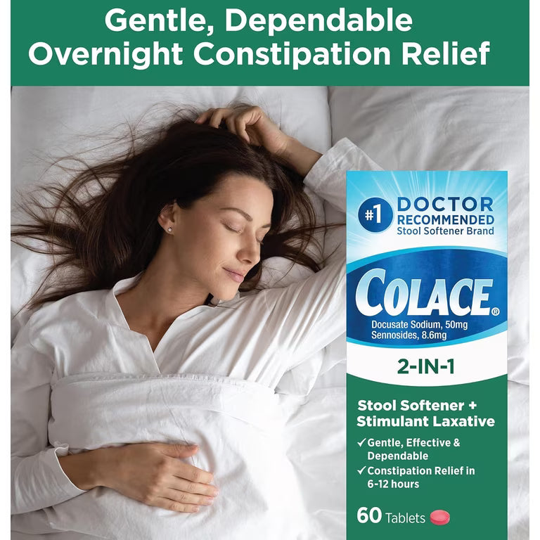 COLACE 2-IN-1 TABLETS 60CT