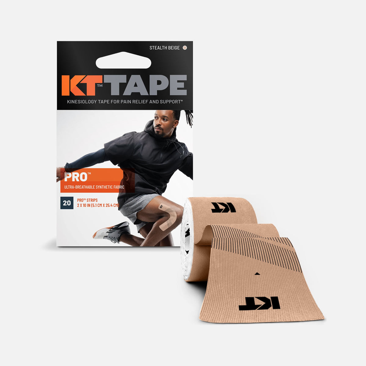 KT TAPE SYNTHETIC PRO BEIGE 20CT