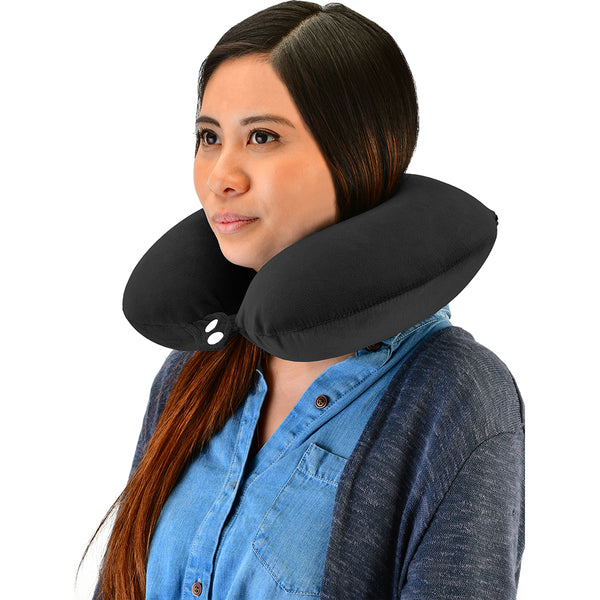 NECK PILLOW 2643BK-R MEMORY FOAM BLACK