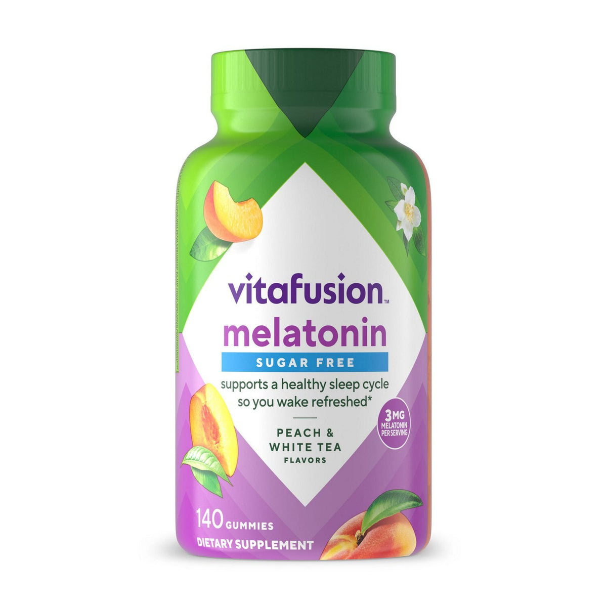 VITAFUSION SLEEP S/F PCH&WHT TEA GMY 140
