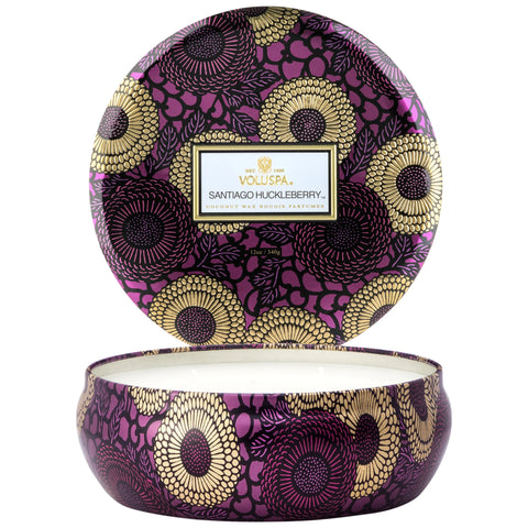 VOLUSPA - Santiago Huckleberry 3 Wick Candle 12 oz