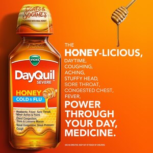DAYQUIL SEVERE COLD & FLU HONEY LIQ 12OZ
