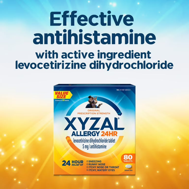 LEVOCETIRIZINE DIHCL 5 MG TAB 80