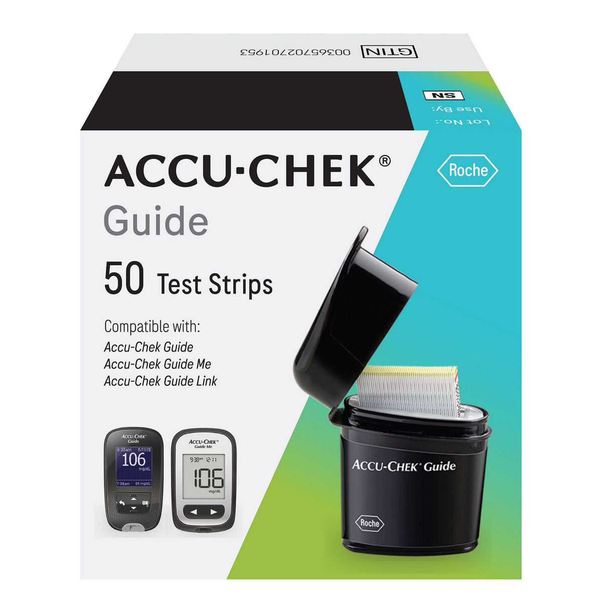 ACCU-CHEK GUIDE TEST STRIPS 50CT