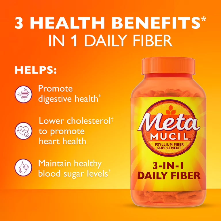 METAMUCIL DIGESTIVE HEALTH CAPSULE 100CT