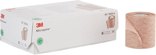 3M MICROPORE TAN SURGCAL 2INX10YD TPE 6