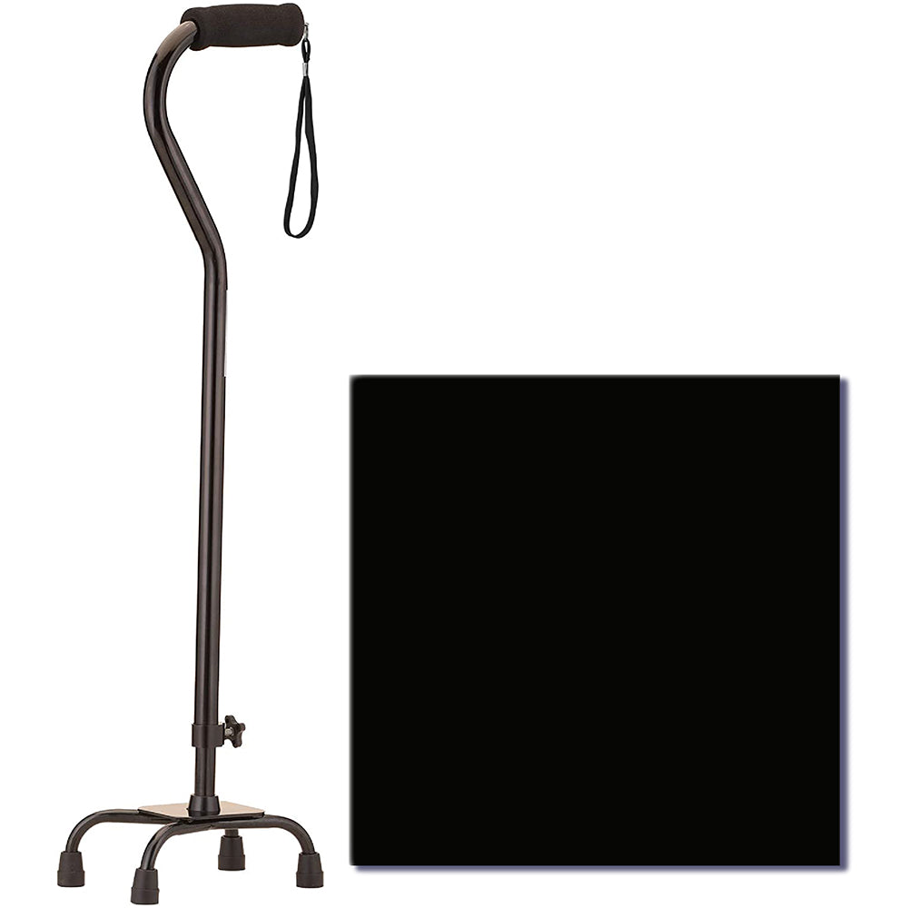 QUAD CANE 5620BK SMALL BASE BLACK NOVA