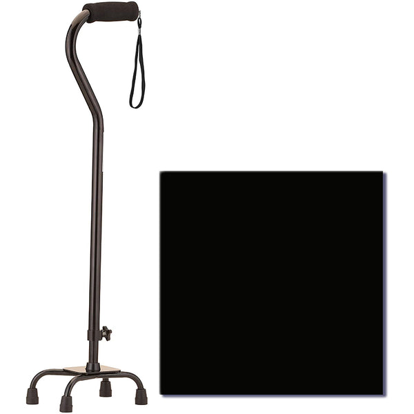QUAD CANE 5620BK SMALL BASE BLACK NOVA