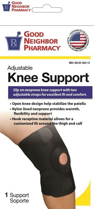 GNP KNEE SUPPORT OPEN PAT NEO BLACK L/XL
