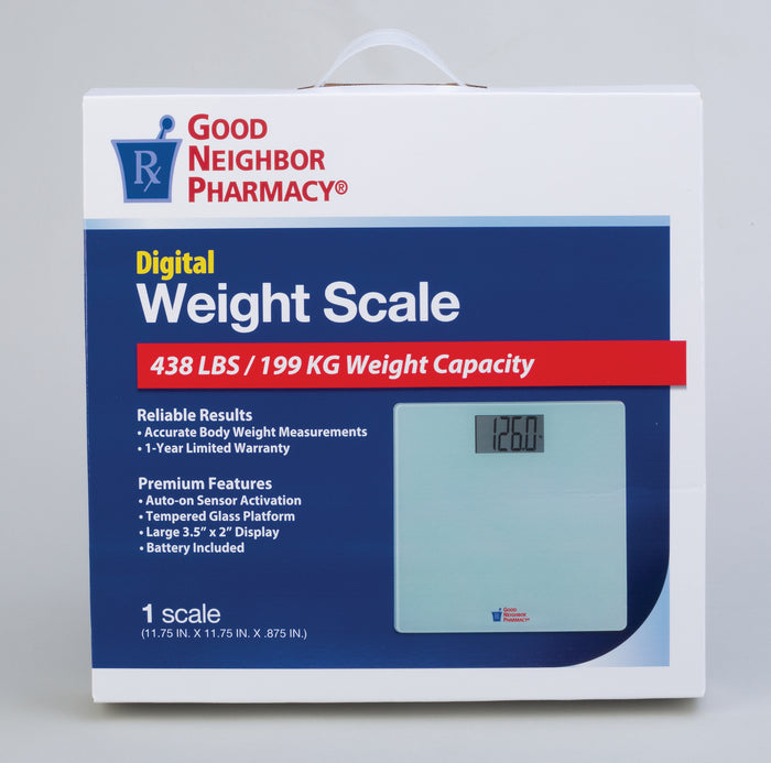 GNP DIGITAL WEIGHT SCALE 438 LBS 1CT