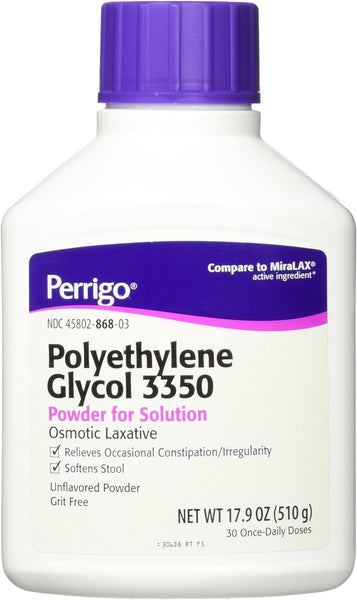 POLYETHYLEN GLYCOL 3350 POWDER 510GM PER