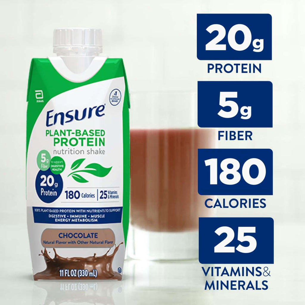 ENSURE PLANT BASED PROT LIQ CHOC 4X11OZ