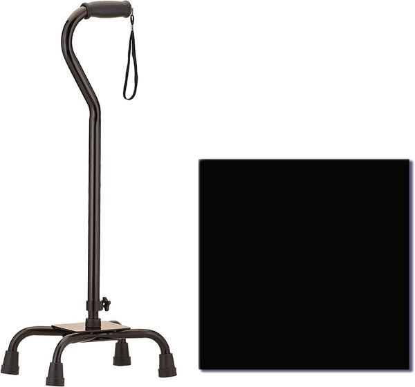 QUAD CANE 5610BK LARGE BASE BLACK NOVA