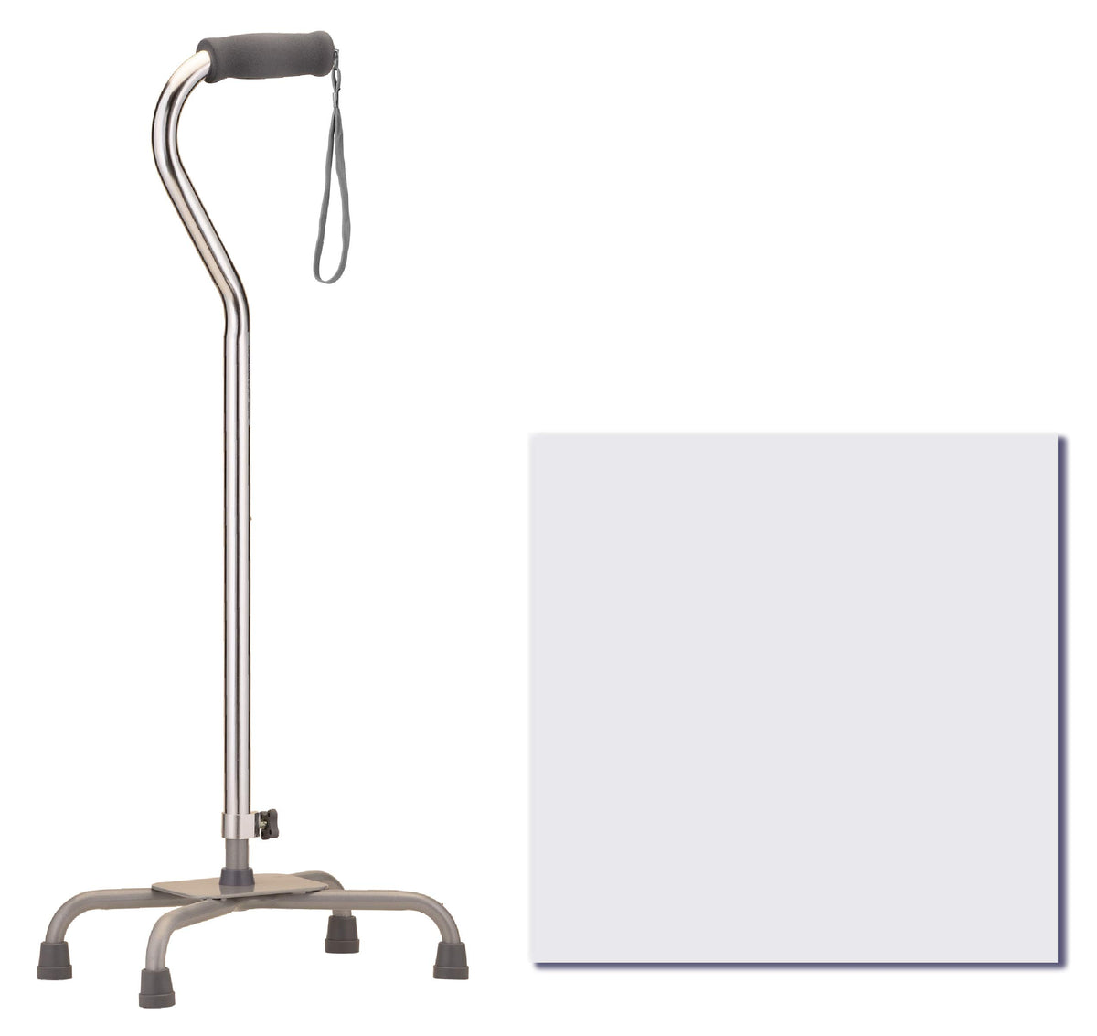 CANE 5610SI QUAD LARGE BASE SILVER NOVA
