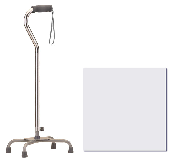 CANE 5610SI QUAD LARGE BASE SILVER NOVA