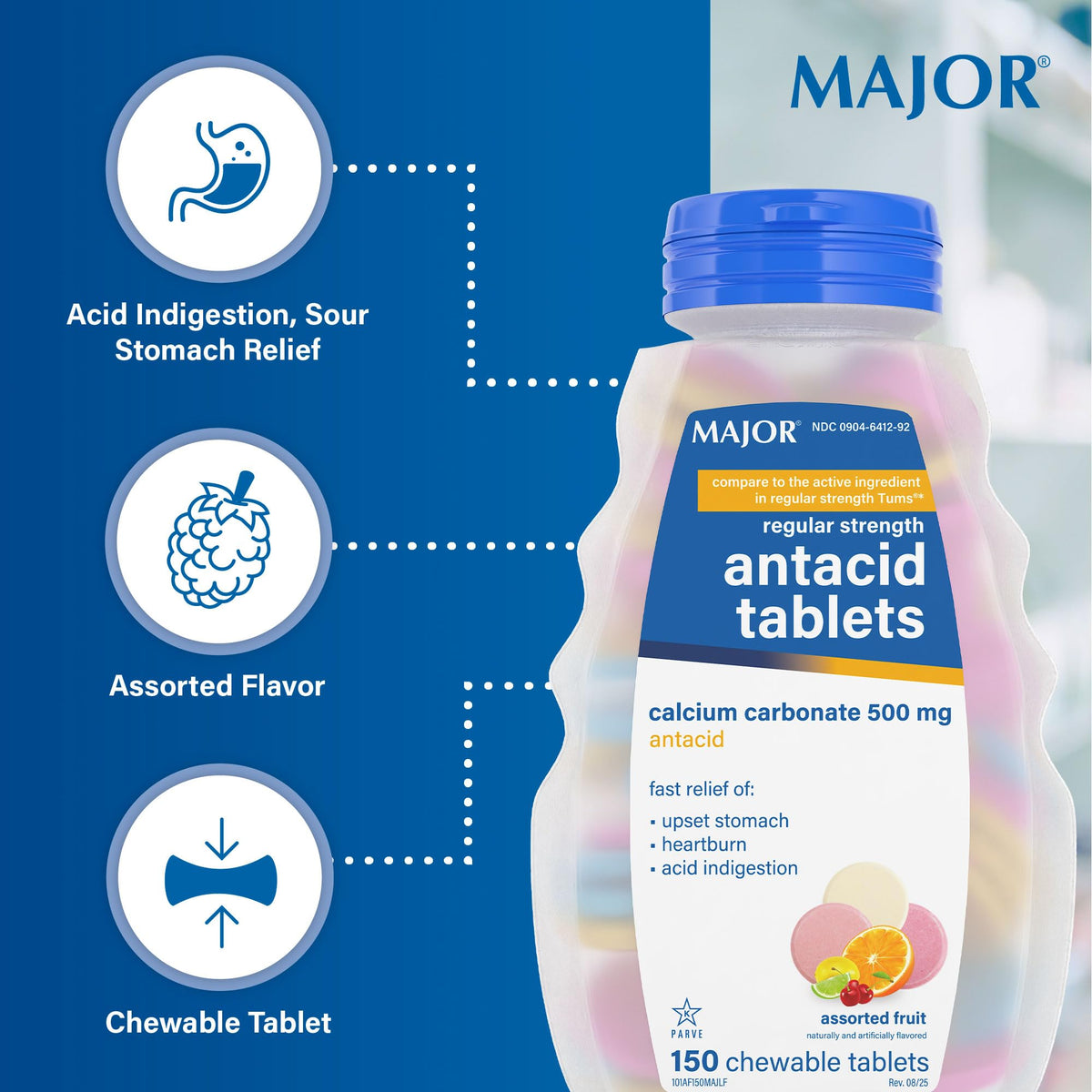 ANTACID CALC PRMNT 500MG CHW 20 UD AHP