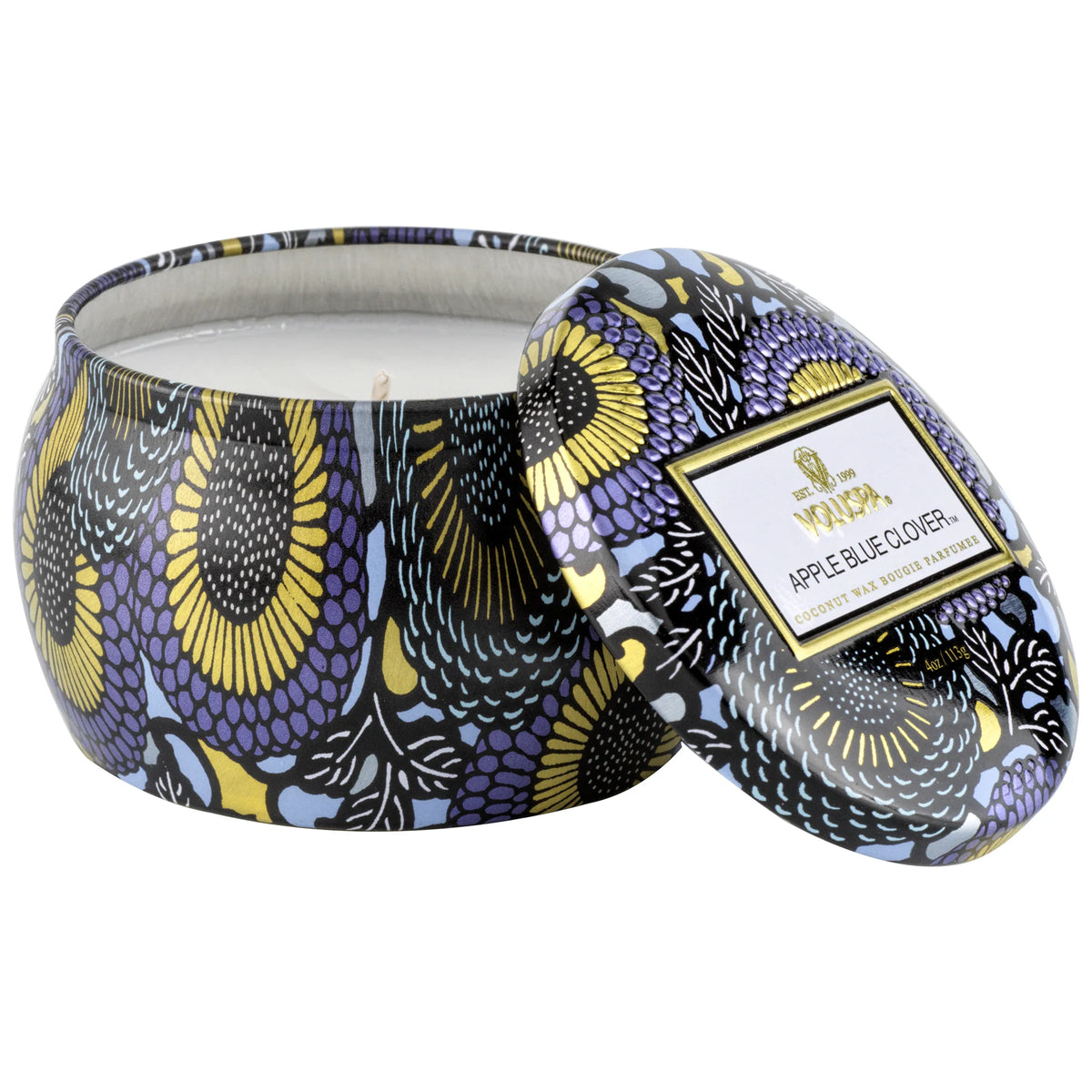VOLUSPA - Apple Blue Clover Mini Tin Candle 4 oz