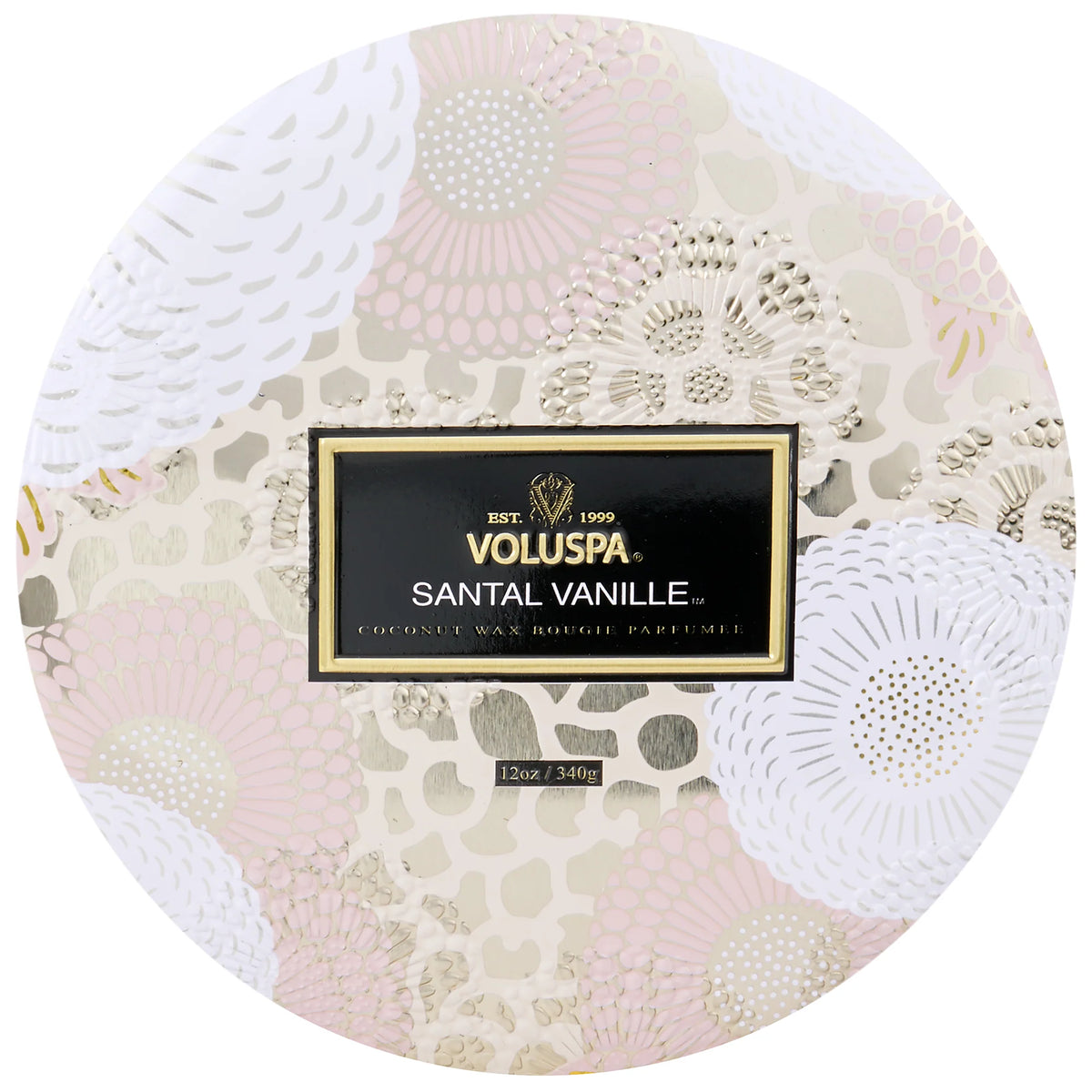 VOLUSPA - Santal Vanille 3 Wick Candle 12 oz