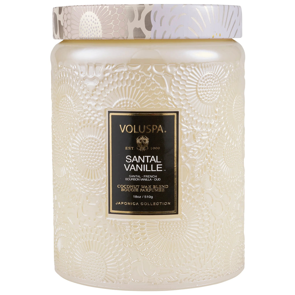 VOLUSPA - Santal Vanille Glass Candle 18 oz