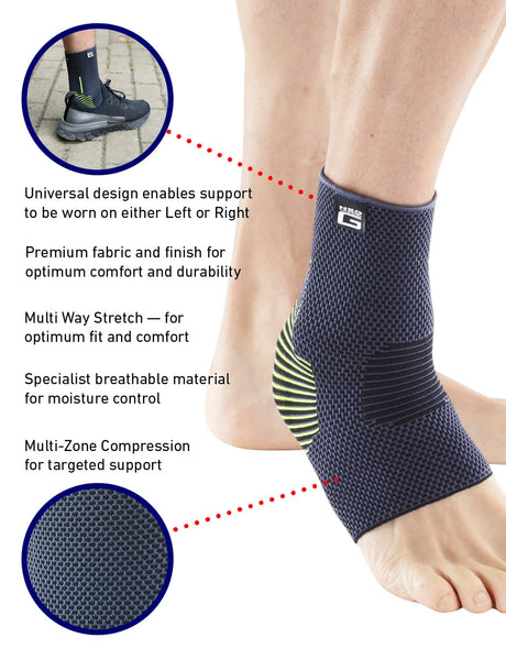 NEO G ACTIVE ANKLE SUPPORT MEDIUM 1CT