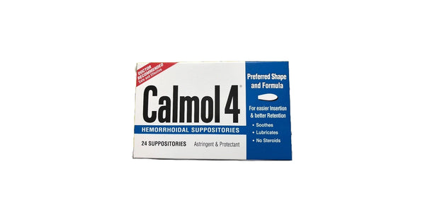 CALMOL 4 HEMORRHOIDAL SUPPOSITORIES 24CT