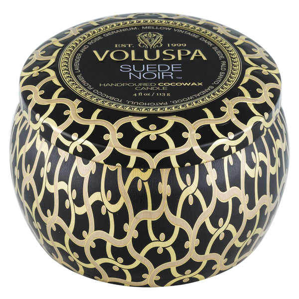 VOLUSPA - Suede Noir Mini Tin Candle 4 oz