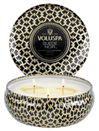 Voluspa 3-Wick Decorative Tin Candle, 12 oz