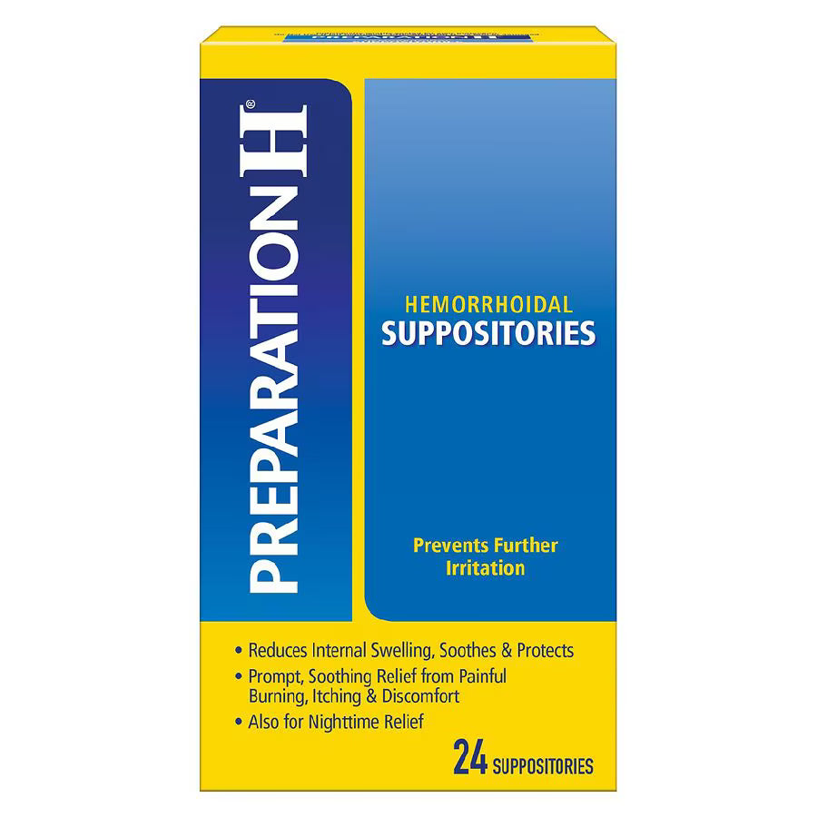 PREPARATION H SUPPOSITORY 24 CT
