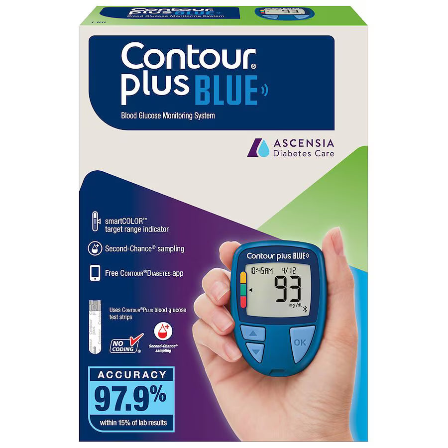 CONTOUR PLUS BLUE BLOOD GLUCOSE SYS