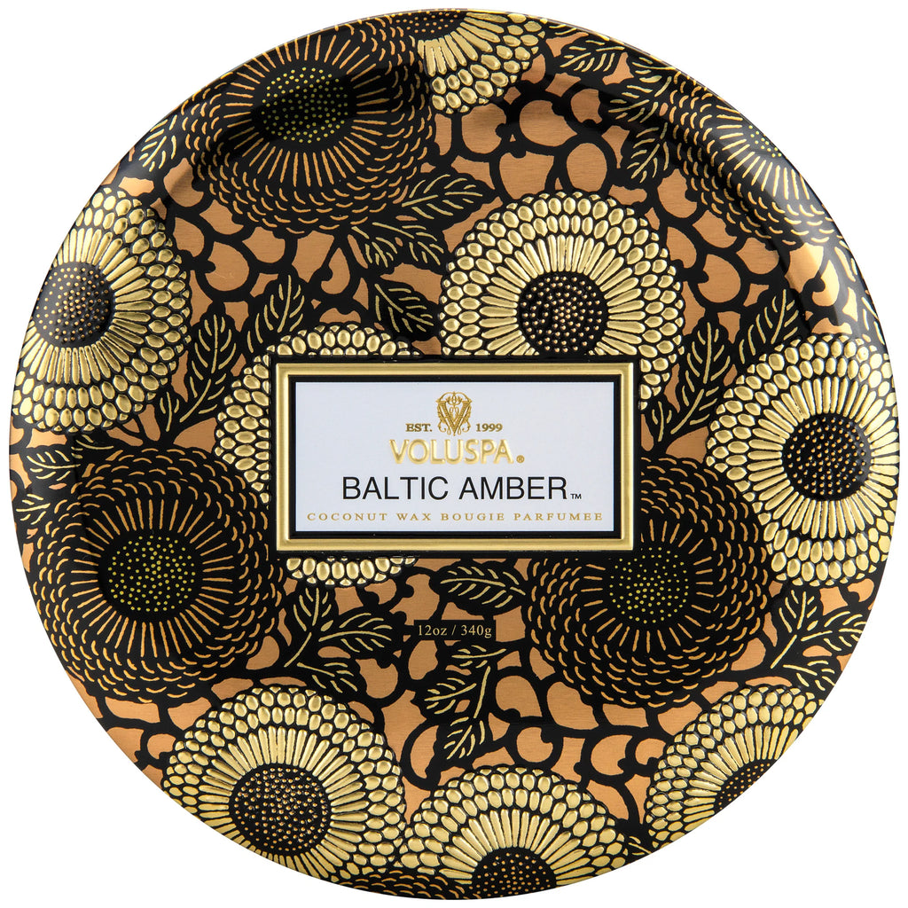 VOLUSPA - Baltic Amber 3 Wick Candle 12 0z