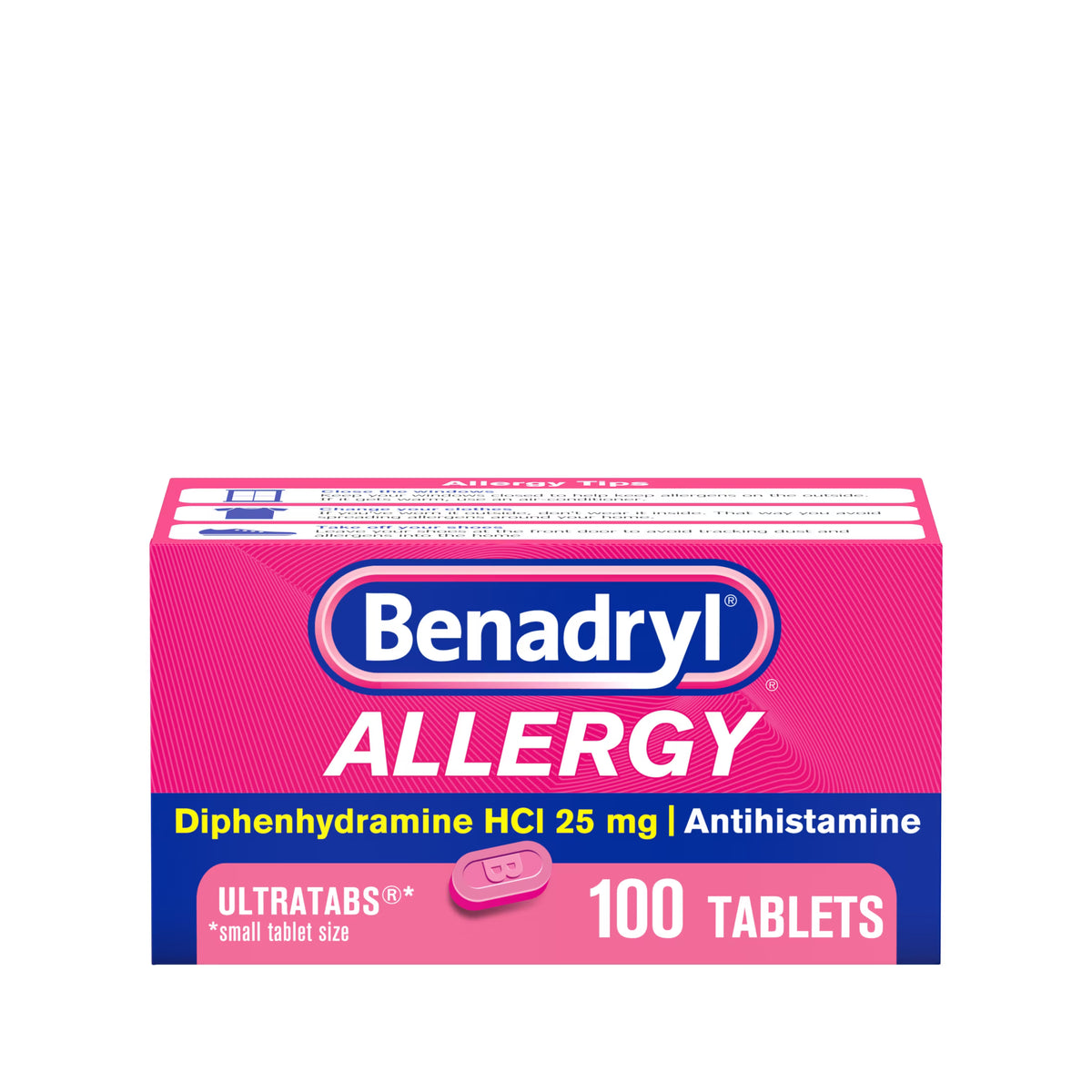DIPHENHYDRAMINE 25 MG TAB 100 (10X10) UD
