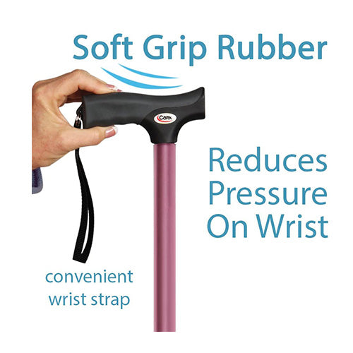 CANE DRBY SFT GRIP PINK