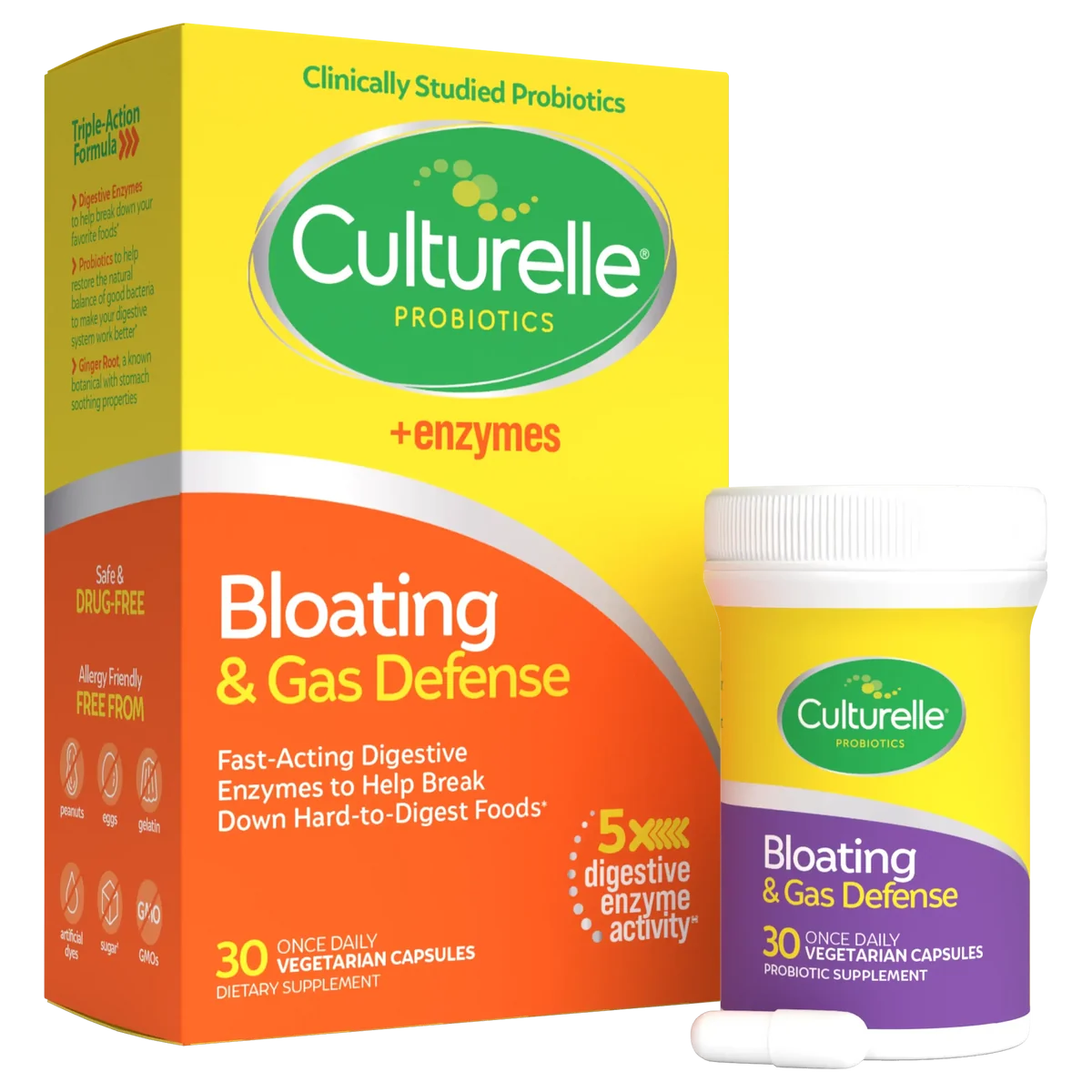 CULTURELLE PROB BLOAT&GAS DEFENSE CAP 30CT