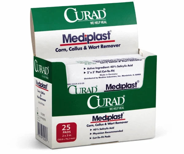CURAD MEDIPLST CRN CALLS WRT RMVR PAD 25