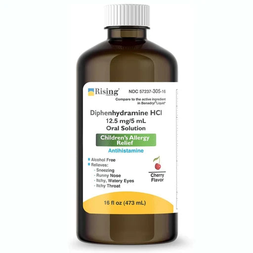 DIPHENHYDRAMINE HCL 12.5MG-5ML SOL 473ML