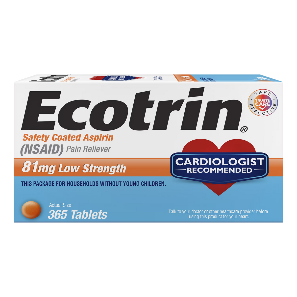 ECOTRIN 81MG TABLET 365CT