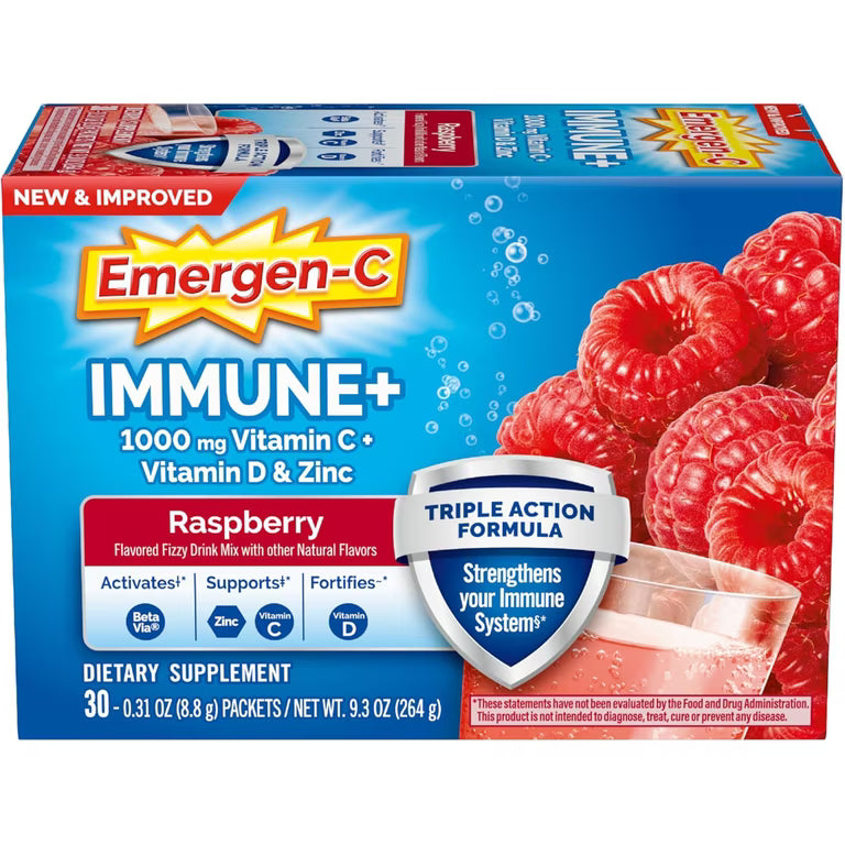 EMERGEN-C IMMUNE+ RASPBERRY PWD 30CT